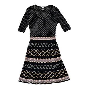 Missoni Black Wave Pattern Dress